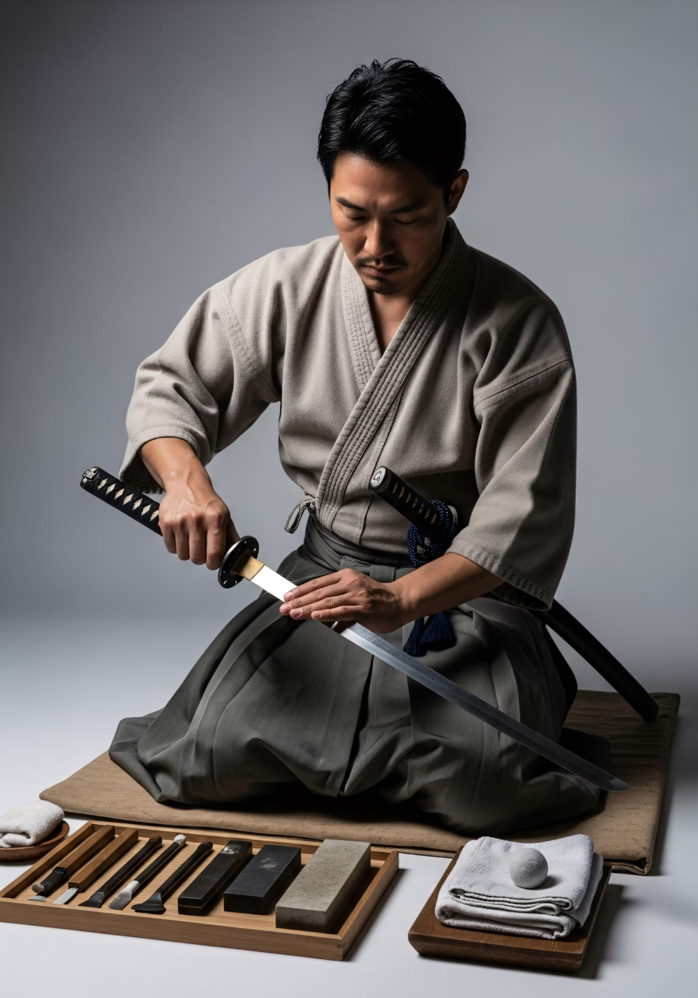 Katana Polishing Scene